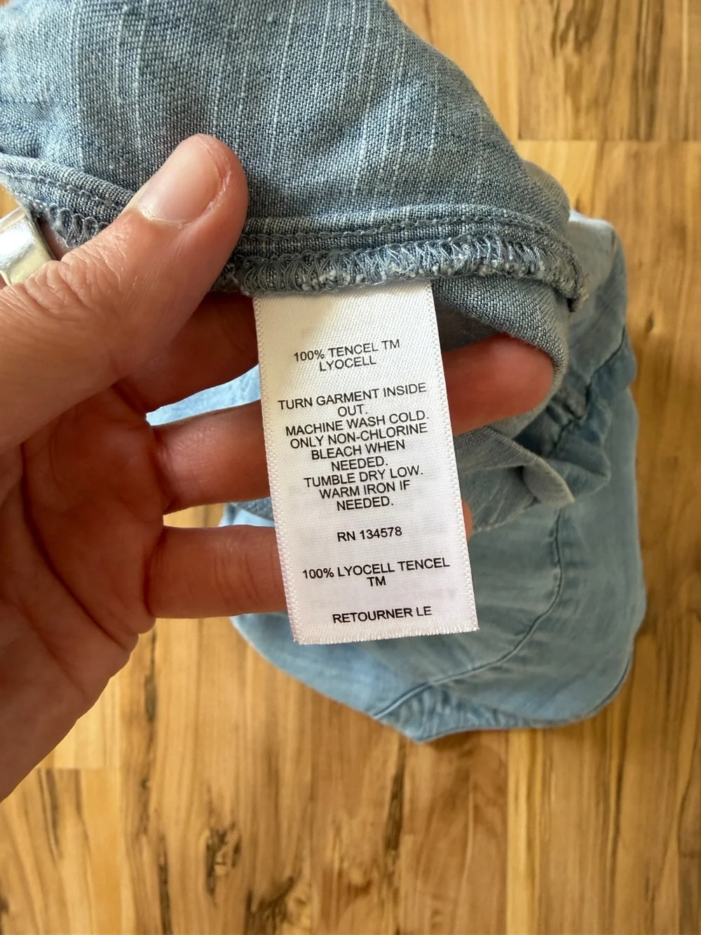 Vineyard Vines Light Blue Chambray Girls' Short Romper
